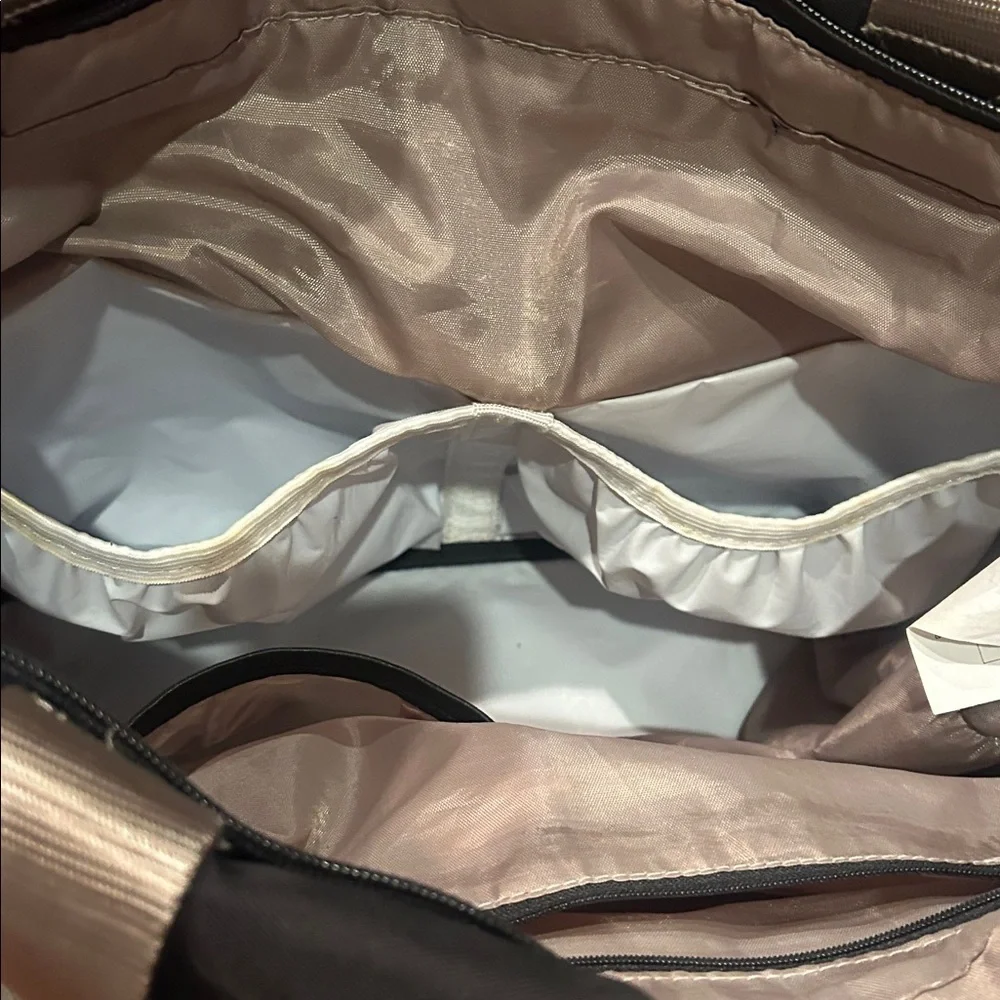 Chic Black and Gray Baby Bag
